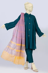 SUMMER'23 SCRIBBLED GEO EMBROIDERED DYED SELF JACQUARD 3PC UNSTITCHED