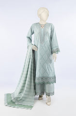 FESTIVE'23 YARN DYED JACQUARD EMBROIDERED 3PC UNSTITCHED