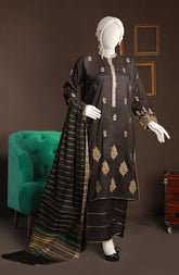 FESTIVE'23 TRADITIONAL ROSE STITCHED 3PC SUIT