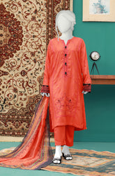 FESTIVE'23 MARIGOLD STITCHED 3PC SUIT