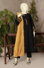 SUMMER'23 CHARCOAL GREY STITCHED 3PC SUIT