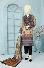 EID FESTIVE'22 IKKAT LINES DIGITAL PRINT 3PC UNSTITCHED