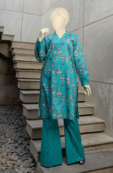 SUMMER'23 WOMEN STITCHED 2PC SUIT