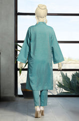 SUMMER'23 FLORAL MESH STITCHED 2PC SUIT