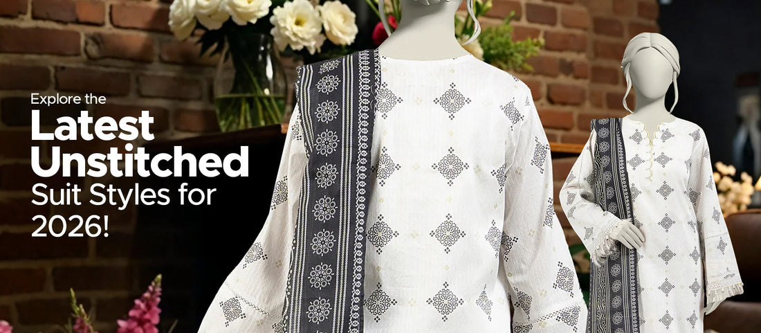 Top Unstitched 3-Piece Suit Trends Pakistani Women Are Loving in 2026