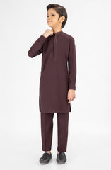 MAROON EMBROIDERED KURTA PAJAMA