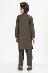 OLIVE GREEN CASUAL KAMEEZ SHALWAR