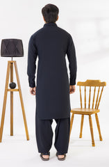 NAVY BLENDED KAMEEZ SHALWAR