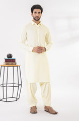 CREAM BLENDED KAMEEZ SHALWAR