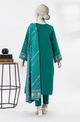 EMBROIDERED CROSS HATCH STITCHED 3 PIECE