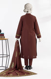 WINTER'24 EMBROIDERED CROSS HATCH WOMEN STITCHED 3PC SUIT