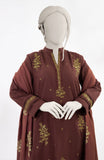 WINTER'24 EMBROIDERED CROSS HATCH WOMEN STITCHED 3PC SUIT