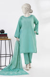 WINTER'24 EMBROIDERED CROSS HATCH WOMEN STITCHED 3PC SUIT