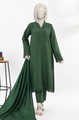 EMBROIDERED KHADDAR 3PCS UNSTITCHED