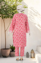 EMBROIDERED PRINTED LAWN STITCHED 2 PIECE