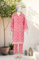 EMBROIDERED PRINTED LAWN STITCHED 2 PIECE