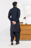 WINTER'24 MEN KAMEEZ SHALWAR WITH WAIST COAT NAVY