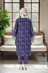 EMBROIDERED PRINTED LAWN STITCHED 2 PIECE