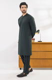 WINTER'24 MEN KAMEEZ SHALWAR WITH WAIST COAT CHARCOAL