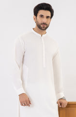SUMMER'25 MEN KAMEEZ SHALWAR OFF WHITE