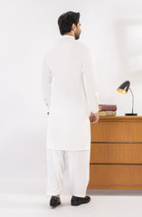 SUMMER'25 MEN KAMEEZ SHALWAR OFF WHITE