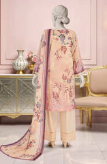 EMBROIDERED PRINTED LAWN 3PCS UNSTITCHED