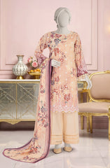 EMBROIDERED PRINTED LAWN 3PCS UNSTITCHED