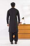 WINTER'24 MEN KAMEEZ SHALWAR WITH WAIST COAT BLACK