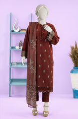 EMBROIDERED ZARI TAAR 3PCS UNSTITCHED