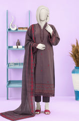 EMBROIDERED ZARI TAAR 3PCS UNSTITCHED