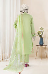 EMBROIDERED CMBRIC 3PCS UNSTITCHED