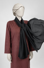 BLACK VISCOSE STOLE