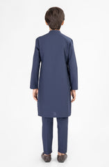 NAVY BLUE EMBROIDERED KURTA PAJAMA