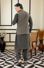 OLIVE BLENDED WAISTCOAT