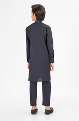 CHARCOAL EMBROIDERED KURTA PAJAMA