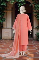 EMBROIDERED CAMBRIC STITCHED 3 PIECE