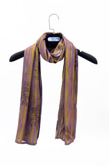 MAUVE PRINTED VISCOSE STOLE