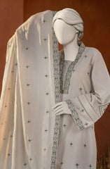 EMBROIDERED CAMBRIC 3PCS UNSTITCHED