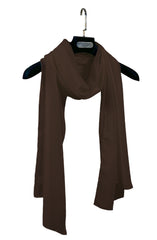 BROWN KOREAN CHIFFON STOLE