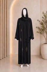 BLACK FORMAL FESTIVE ABAYA