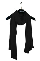 BLACK KOREAN CHIFFON STOLE