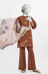 EMBROIDERED CAMBRIC 3PCS UNSTITCHED
