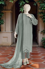 EMBROIDERED CAMBRIC STITCHED 3 PIECE