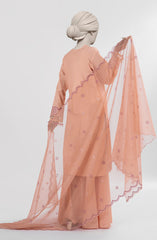 EMBROIDERED CAMBRIC 3PCS UNSTITCHED