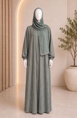 PISTA-GREEN ABAYA