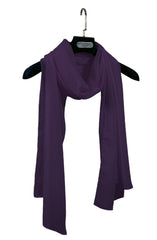 PURPLE KOREAN CHIFFON STOLE