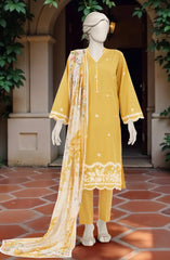 FESTIVE'25 EMBROIDERED CAMBRIC 3PCS STITCHED