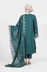 EMBROIDERED CAMBRIC 3PCS UNSTITCHED