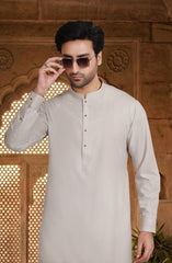 LIGHT-PEACH BLENDED KAMEEZ SHALWAR