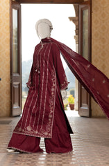 EMBROIDERED CAMBRIC 3PCS UNSTITCHED